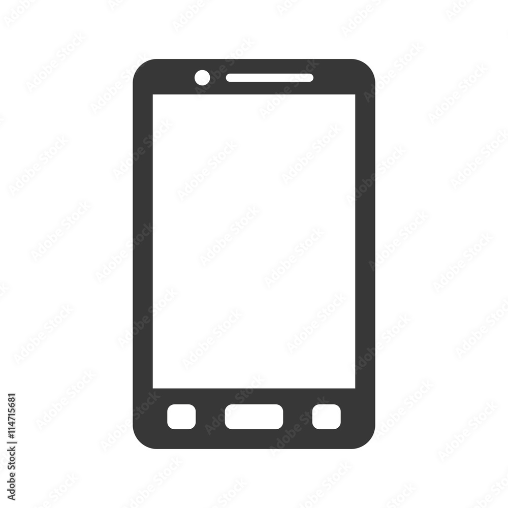 Mobile concept represented by cellphone icon. isolated and flat illustration Mobile concept represented by cellphone icon. isolated and flat illustration