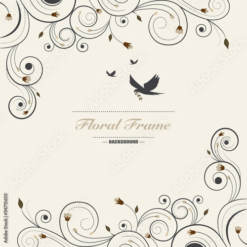 floral greeting card