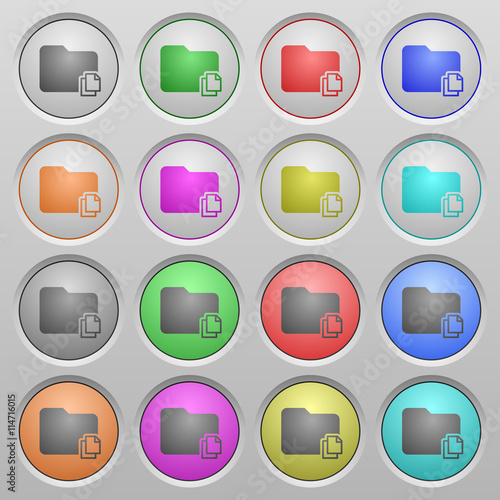 Copy folder plastic sunk buttons