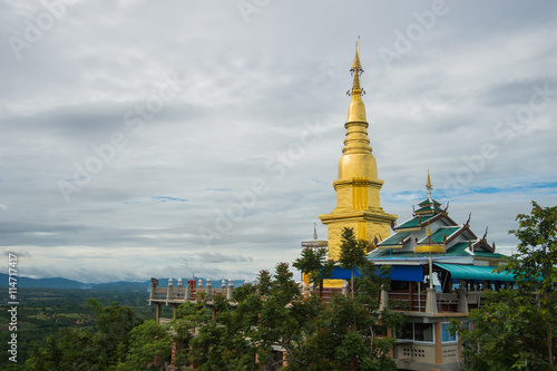 Pagoda on the mountain wat phra phutthabat Phanam Li lamphun tha