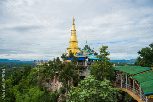 Pagoda on the mountain wat phra phutthabat Phanam Li lamphun tha