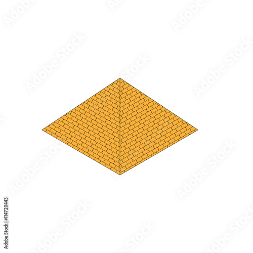 isometric egypt pyramid