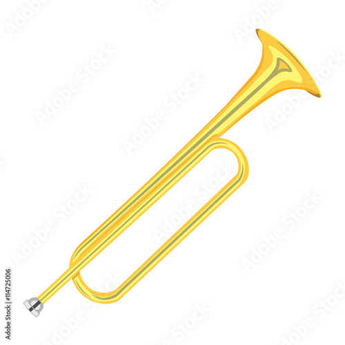 horn trumpet vector illustration isolated on white background