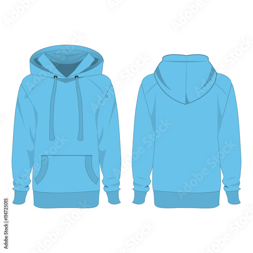 baby blue hoodie isolated vector
