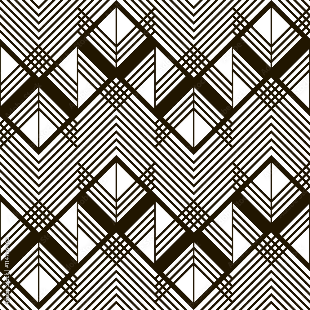 Seamless lattice black and white pattern Seamless lattice black and white pattern