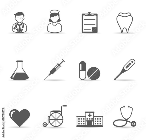 Medical icon set.