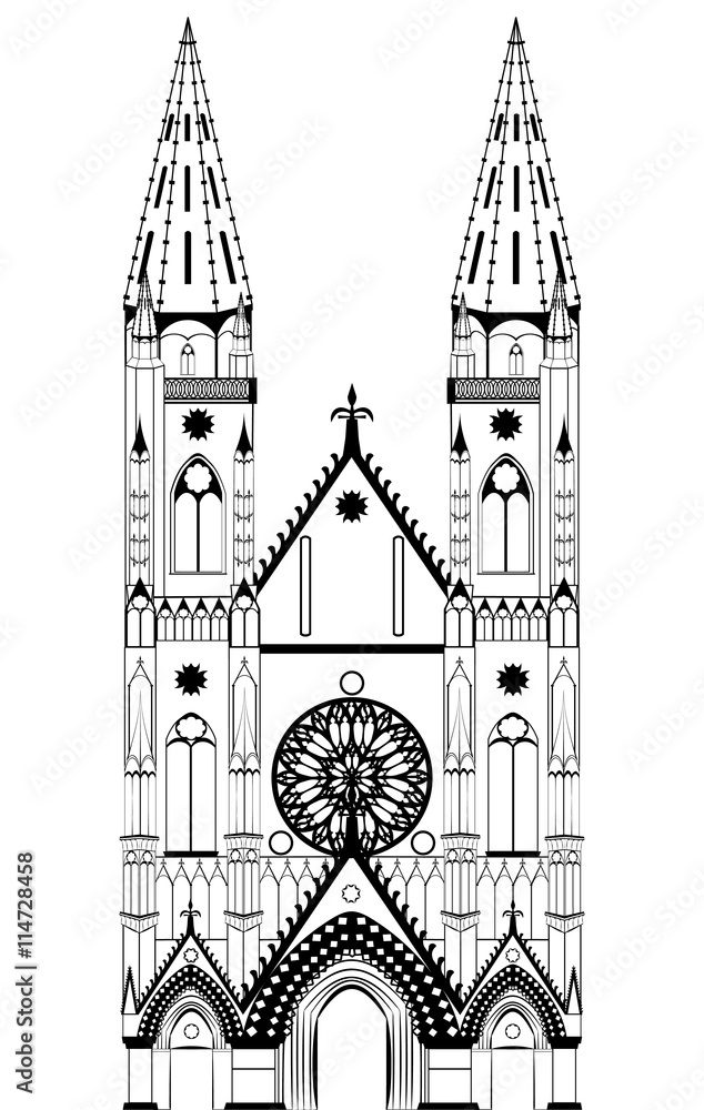 Gothic church,Gothic cathedral, Gothic building,Medieval church  