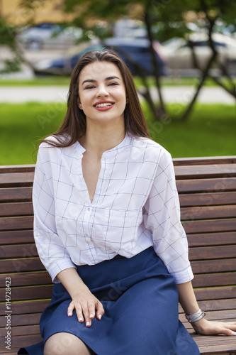 Young brunette woman