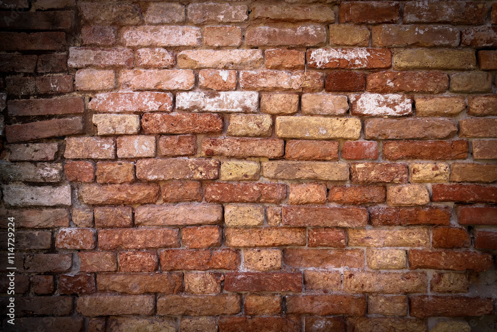 Fototapeta premium Lomo Effekt mit Mauer