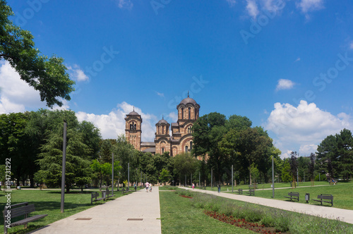 Église Saint-Marc, parc de Tašmajdan, Belgrade, Serbie photo