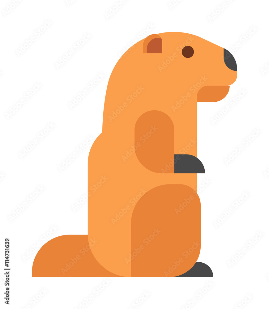 Vector illustrated of badger. Wild forest animal. Cute broun face badger on white background. Nature wildlife mammal badger funny mascot. Cartoon natural habitat animal character. Vector illustrated of badger. Wild forest animal. Cute broun face badger on white background. Nature wildlife mammal badger funny mascot. Cartoon natural habitat animal character.