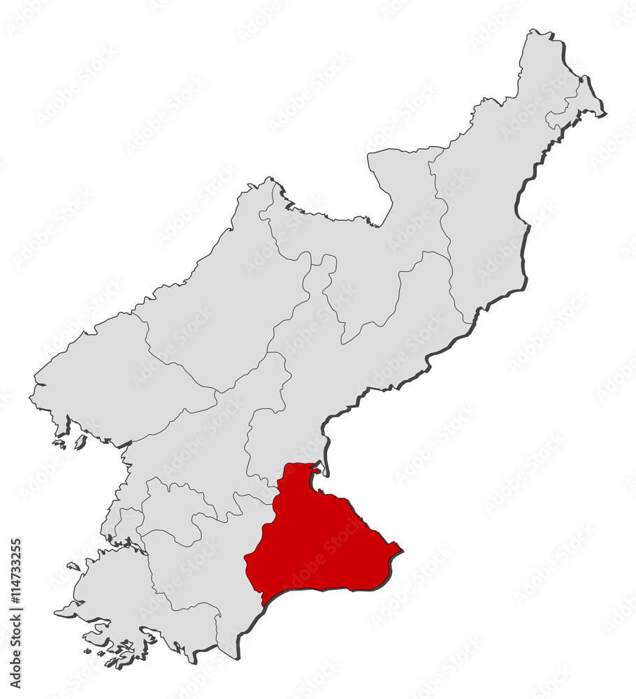 Map - North Korea, Kangwon