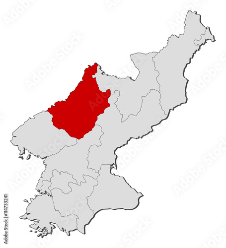 Map - North Korea  Chagang