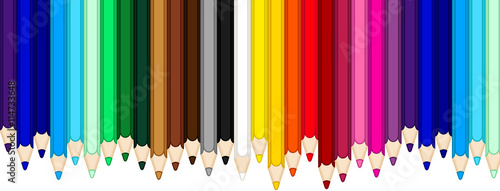 Color pencils banner
