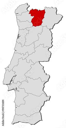 Map - Portugal  Vila Real