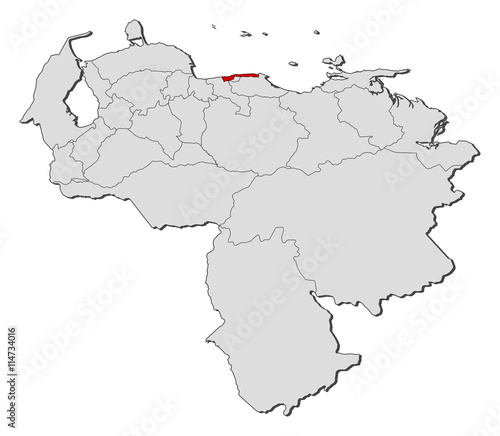 Map - Venezuela, Vargas
