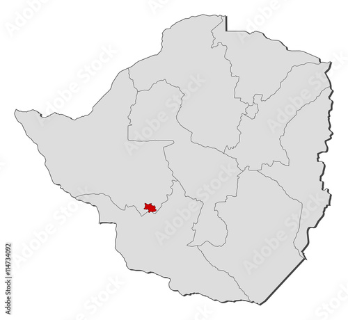 Map - Zimbabwe  Bulawayo
