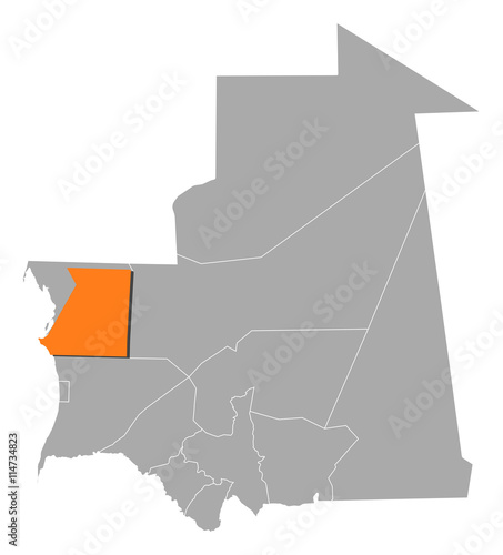 Map - Mauritania, Inchiri photo
