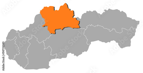 Map - Slovakia  Zilina