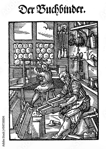XVI century - Art and craft:the bookbinder workshop