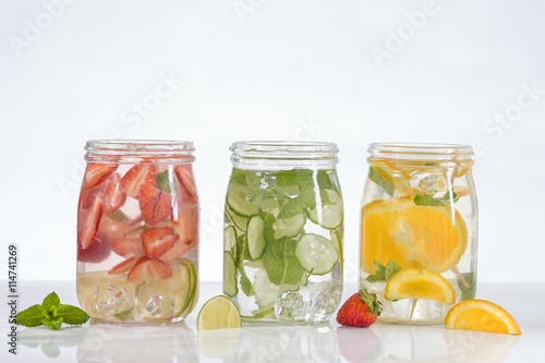 Healthy detox water with fruits....