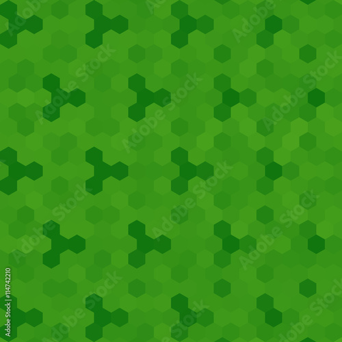 Kaleidoscopic low poly hexagon style vector mosaic background