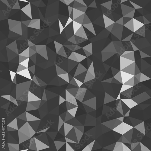 Kaleidoscopic low poly triangle style vector mosaic background