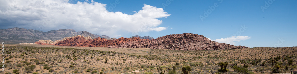 Fototapeta premium View from Visitor Centre Red Rock Canyon