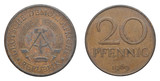 20 Pfennig coin of East German mark