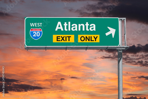 Atlanta Exit Only Freeway S...
