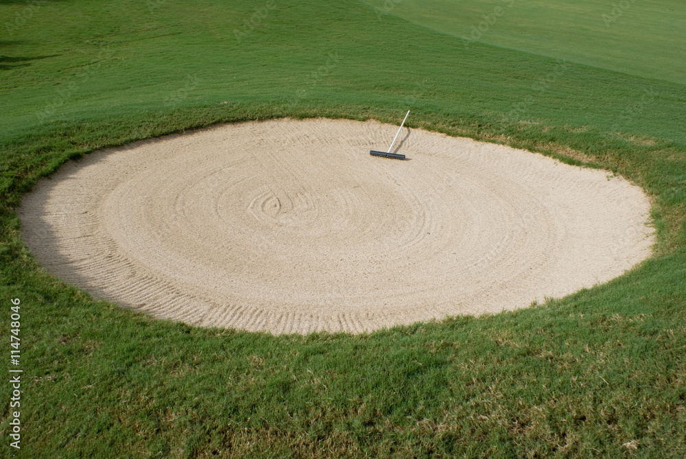 Sand Trap on a golf course Sand Trap on a golf course