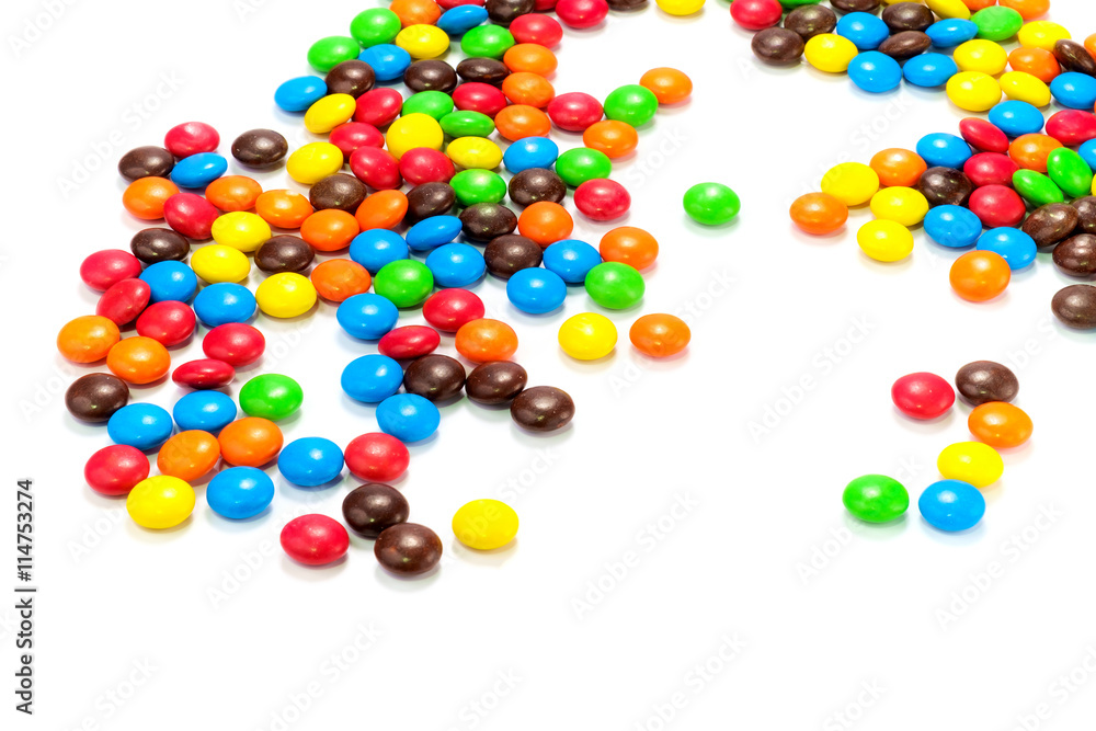 Pile of colorful chocolate candy Pile of colorful chocolate candy
