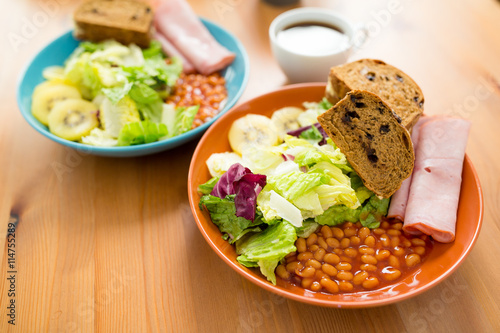 English Breakfast on Table