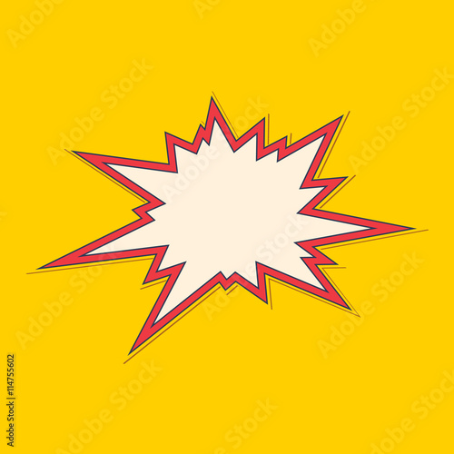 Bang speech bubble comic sign