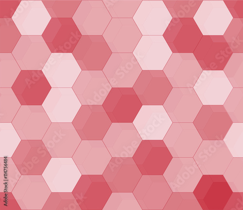 Seamless Red polygonal pattern background,tile,vector illustration