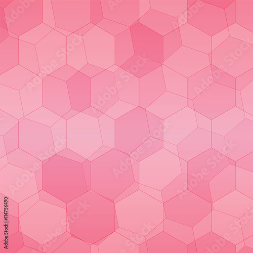 Pink Polygonal style vector pattern for background