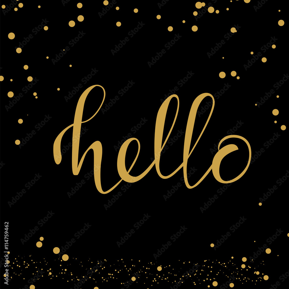 Hello lettering Hello lettering