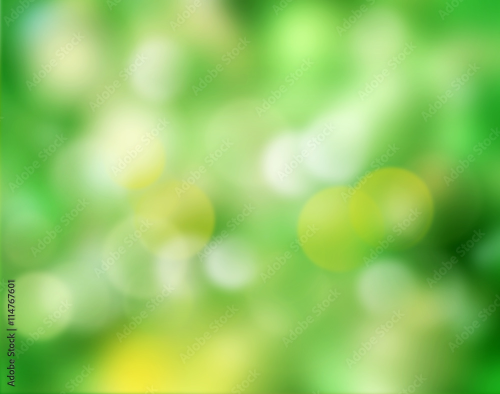 Green natural abstract blurred background.