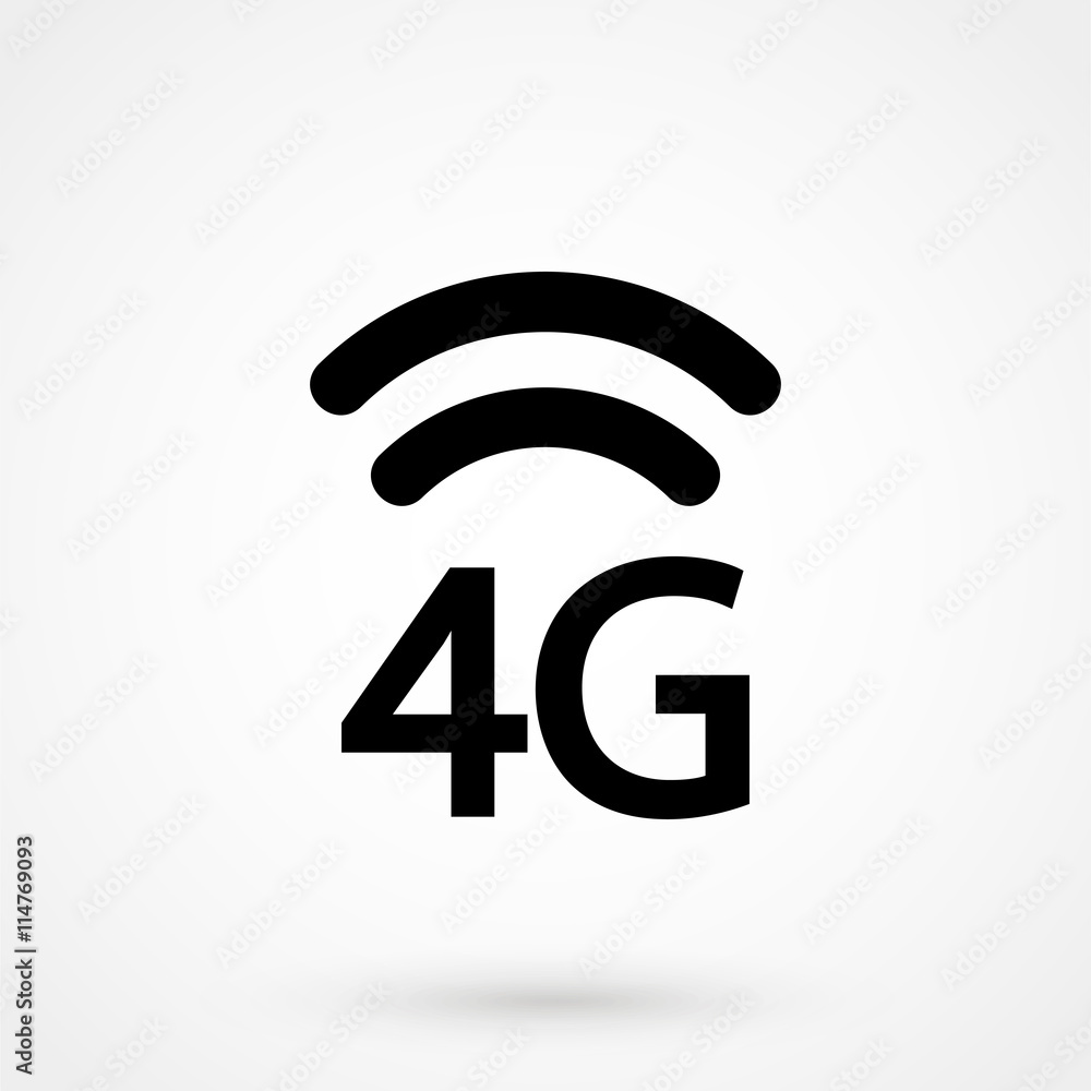 4G icon vector 4G icon vector