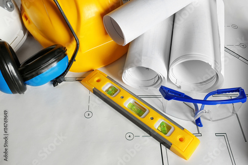 Construction plans and buil...