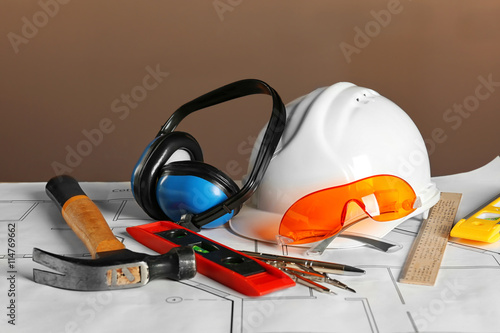 Construction plans and buil...
