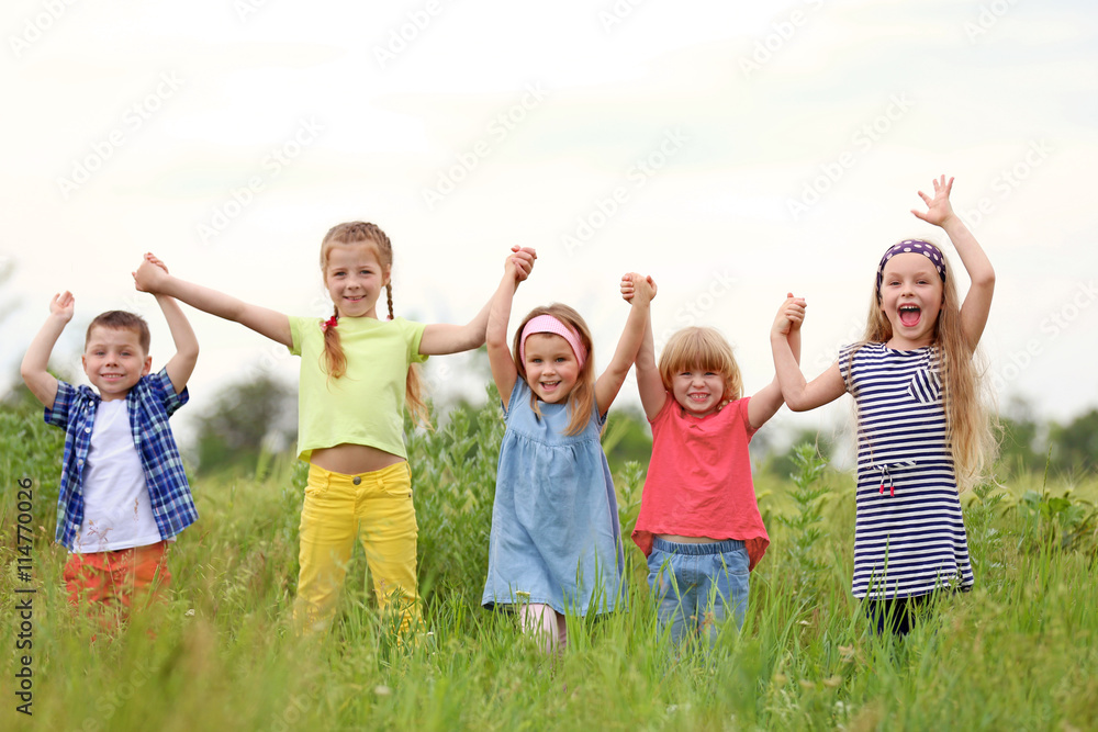 Children having fun outdoor Children having fun outdoor