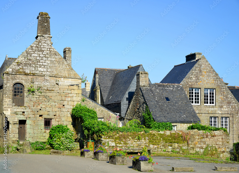 Village of Locronan, Brittany, France. Village of Locronan, Brittany, France.