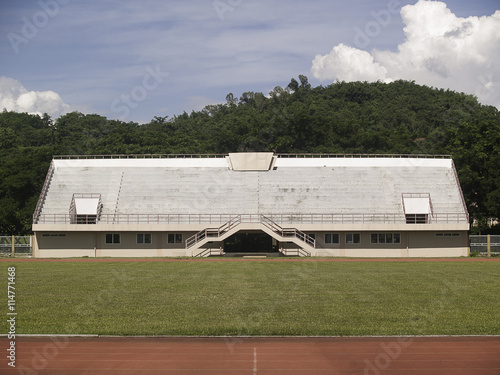 Grandstand with the summer light