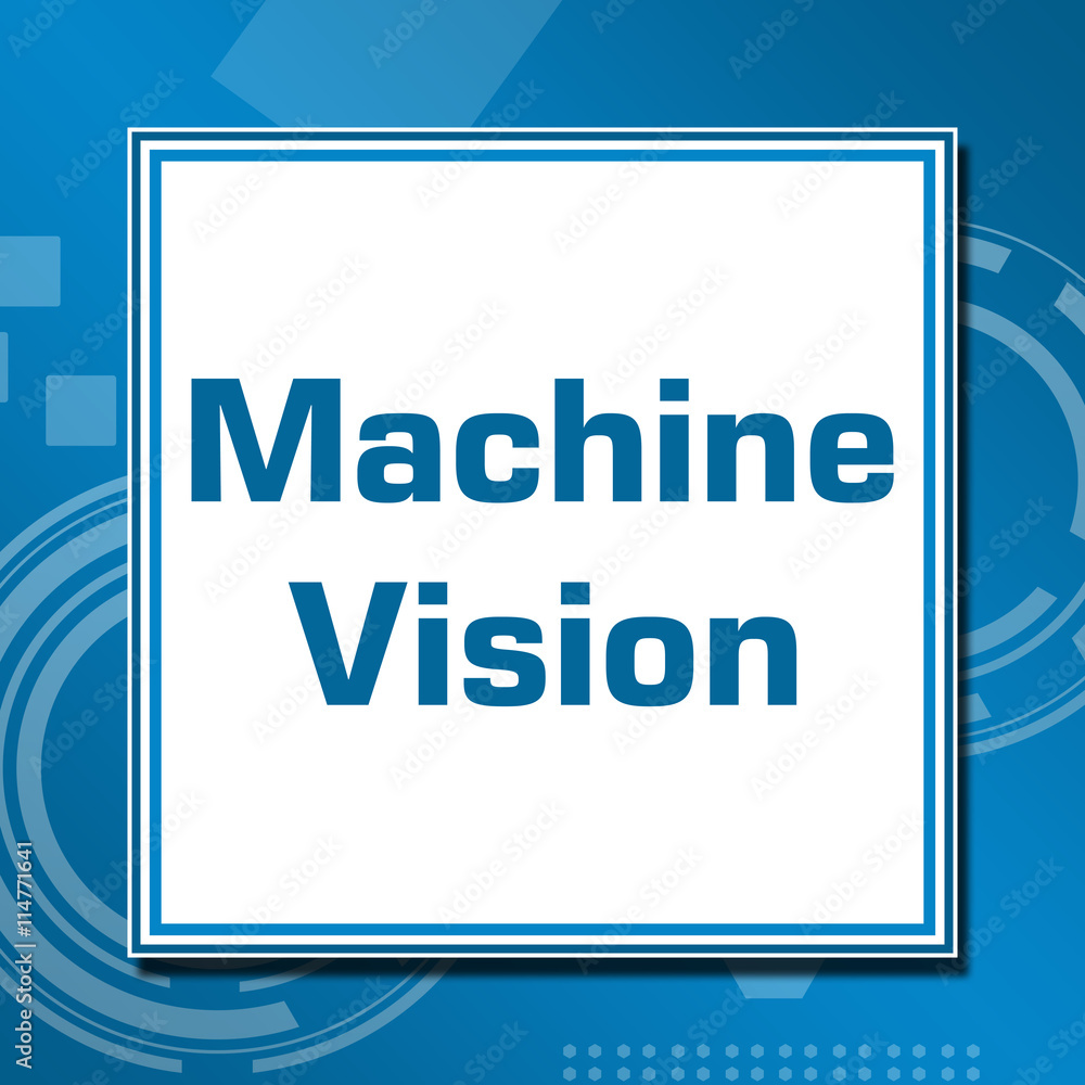 Machine Vision Technical Blue White Square Machine Vision Technical Blue White Square