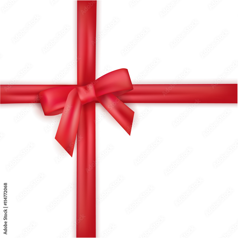 Red packaging bow ribons. Red packaging bow ribons.