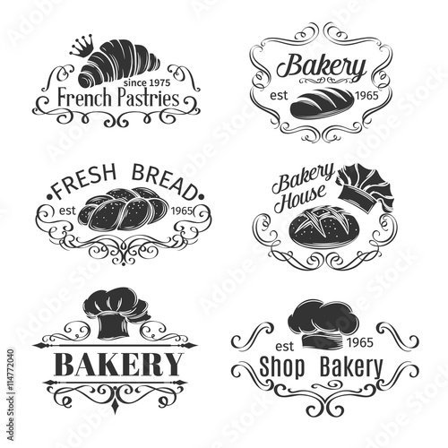 Vintage Label Decorative Bakery and bread