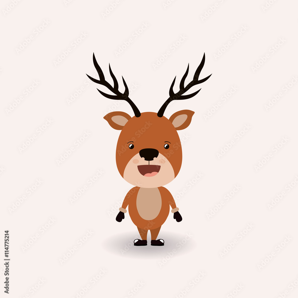 funny Christmas character isolated icon design funny Christmas character isolated icon design