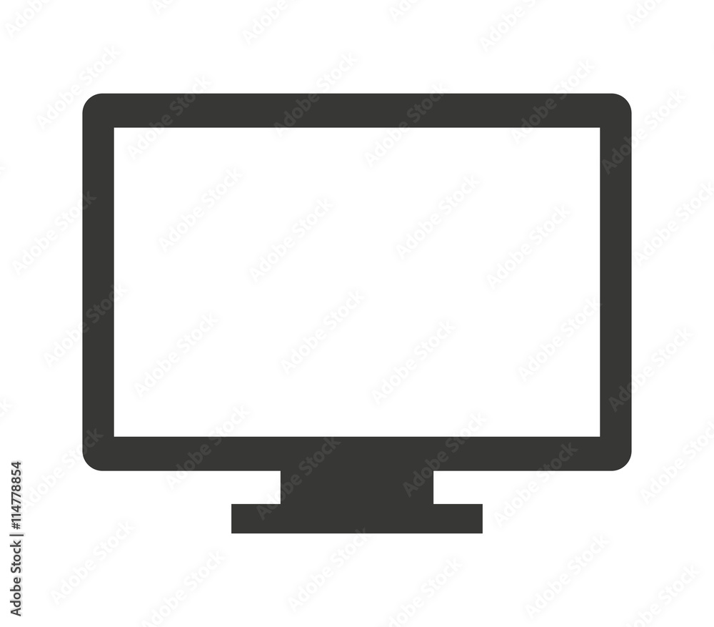 computer monitor isolated icon design computer monitor isolated icon design