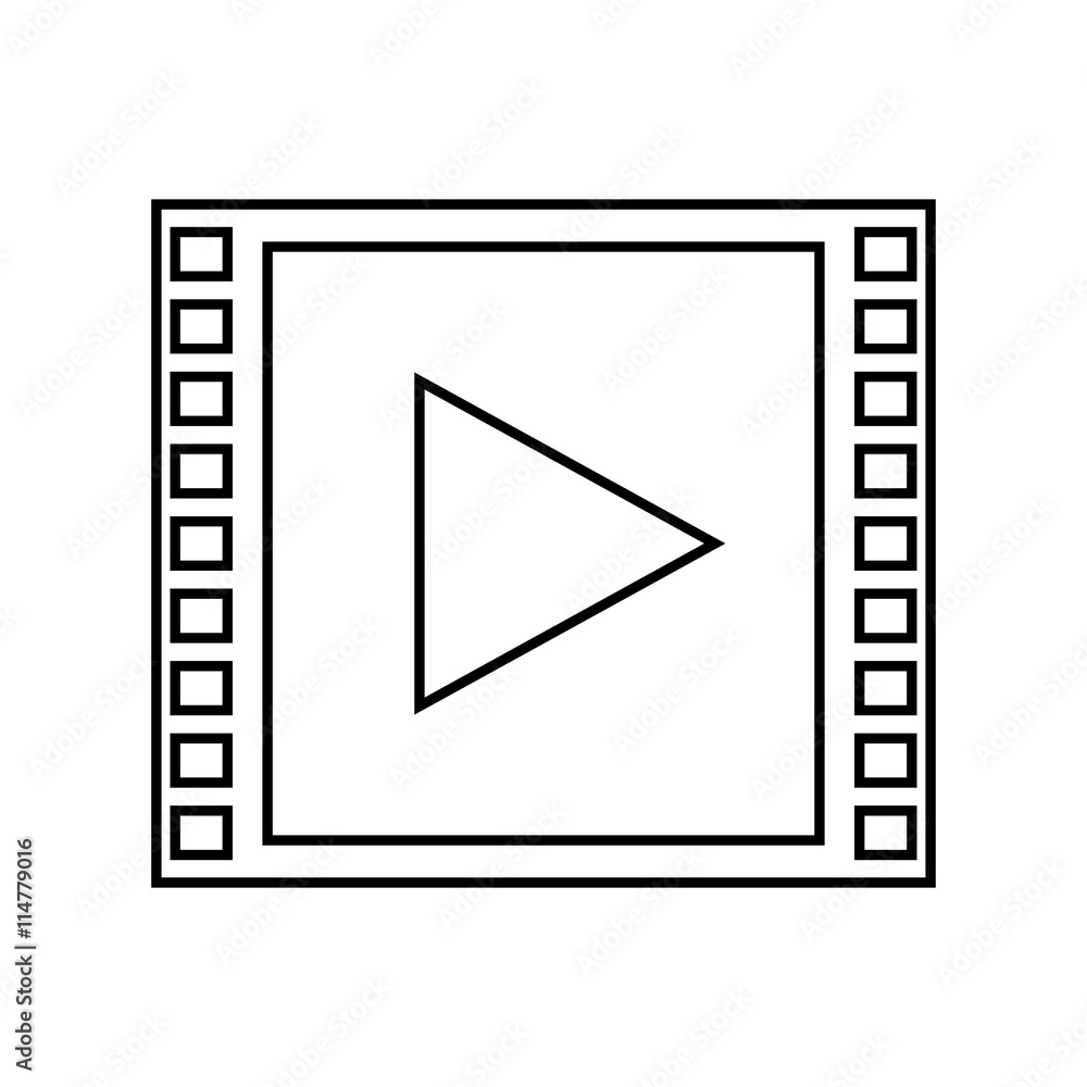 media player isolated icon design media player isolated icon design